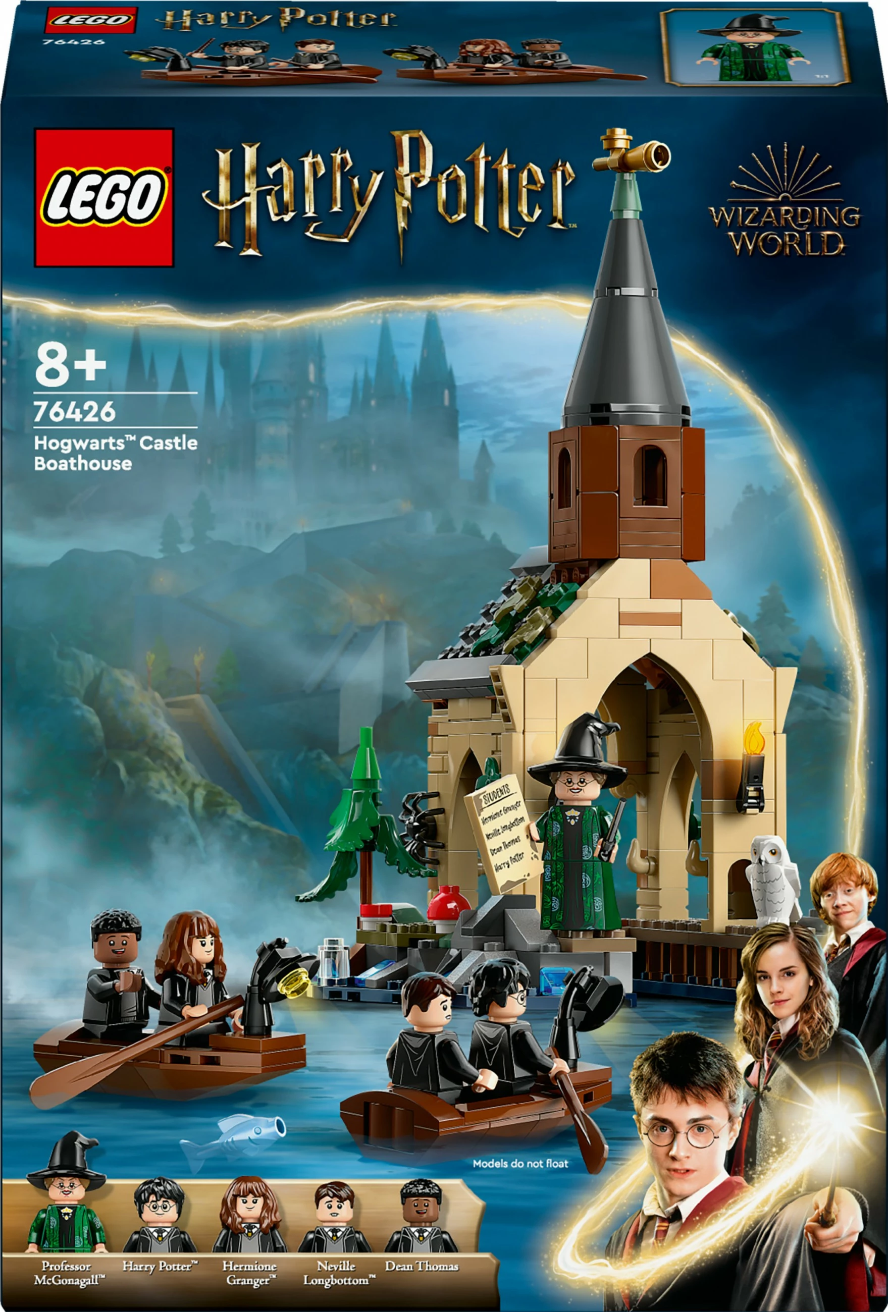 Set za sestavljanje Hogwarts Castle Boathouse, LEGO Harry Potter, 350 kosov, večbarven