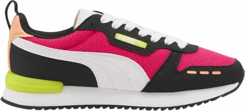 Atletke za ženske Puma, bele s črnimi in roza detajli