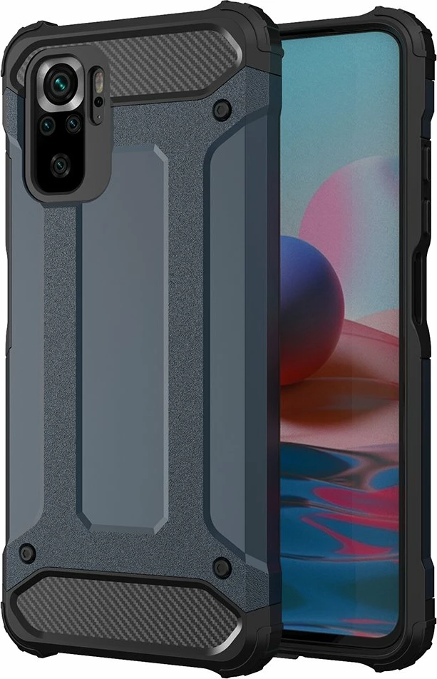 Hibridni zaščitni ovitek Hurtel Hybrid Armor za Xiaomi Redmi Note 11 Pro+ 5G / 11 Pro 5G / Mi 11i HyperCharge / Poco X4 NFC 5G, modra