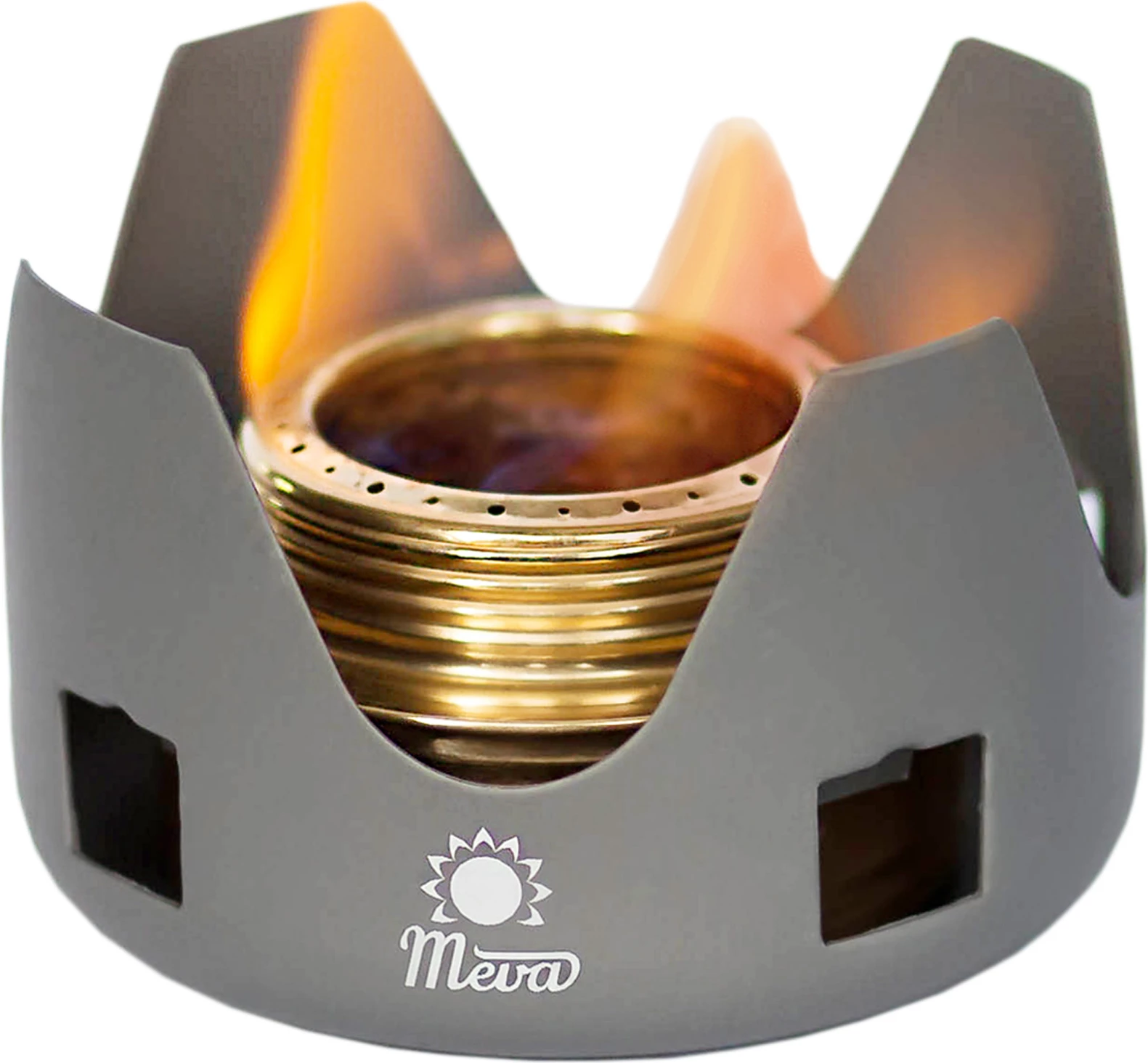 Turistični štedilnik Meva ULV21001 za alkohol, kovinski, srebrn