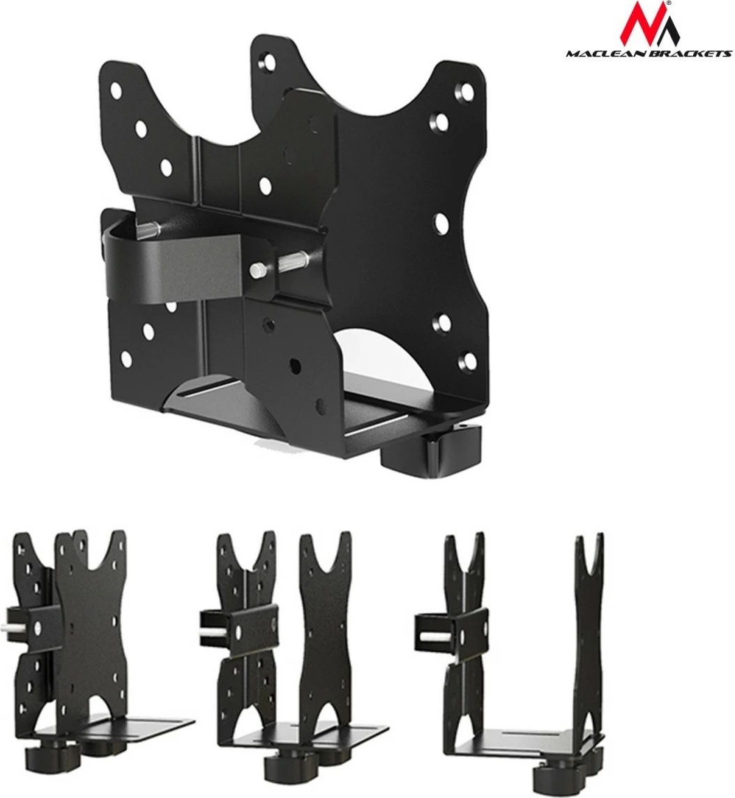 Nosilec za mini računalnik Maclean MC-720, črn