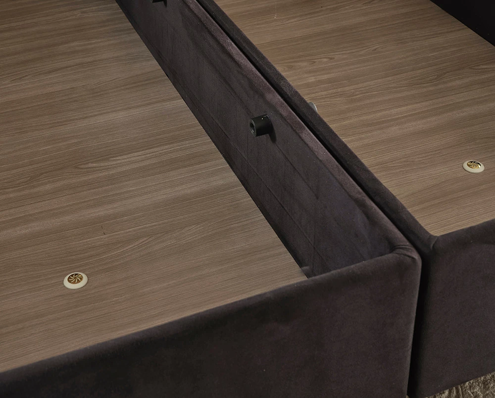 Posteljna podlaga Skye Decor Ela Double, črna, 140 x 190