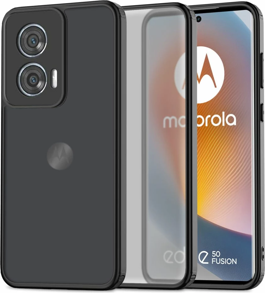 Zaščitni ovitek MagMat za Motorola Edge 50 Fusion 5G, mat črn — Tech-Protect