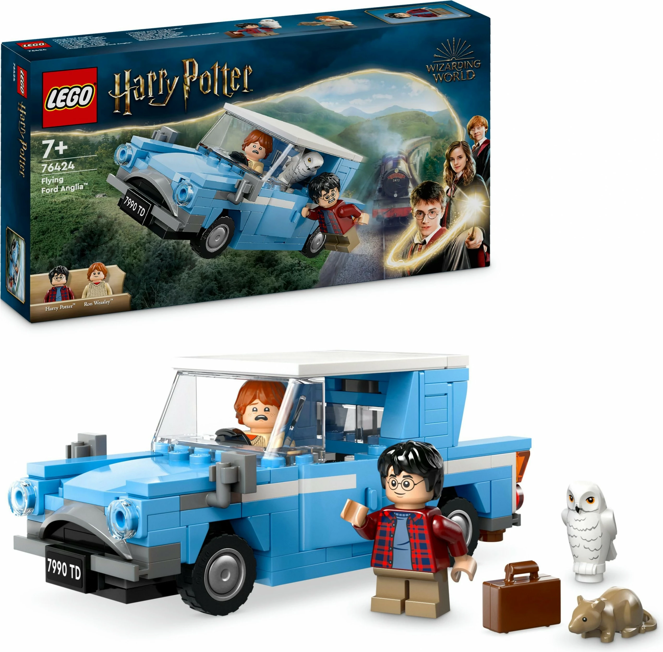 Gradbeni komplet LEGO Harry Potter Leteči Ford Anglia, 165 kosov, večbarven