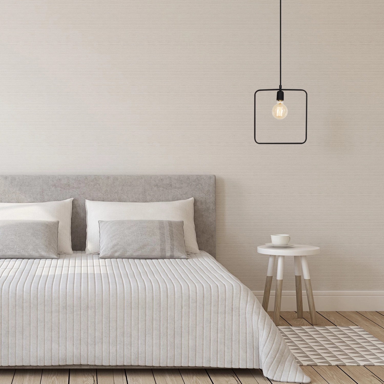 Kovinska viseča svetilka črna FH7257 30Χ6Χ123 cm