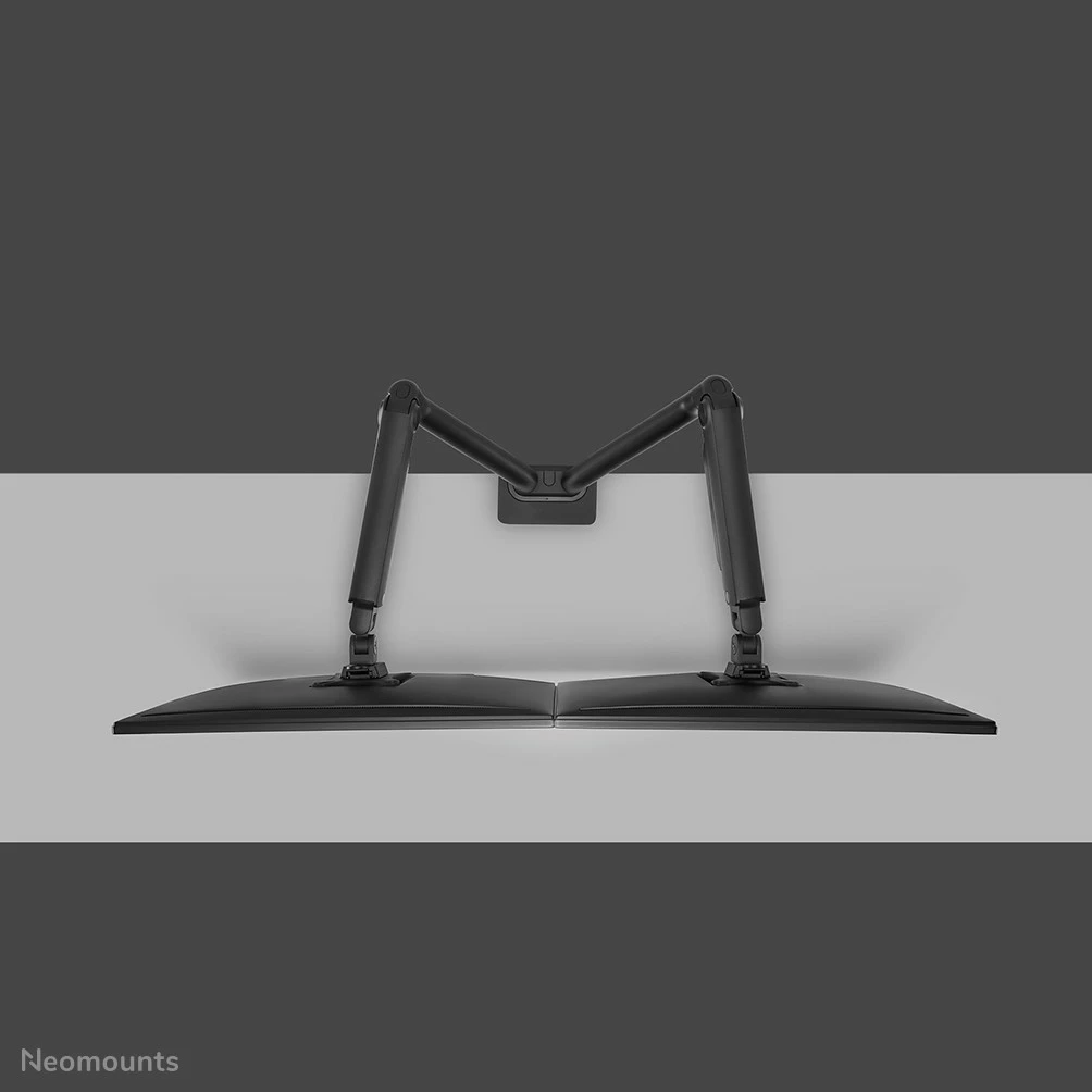 Kavelj za dva monitorja Neomounts Newstar DS70S-950BL2, s sponko in grommetom, do 18 kg, 43,2 cm (17") / 88,9 cm (35"), 100 x 100 mm, črn