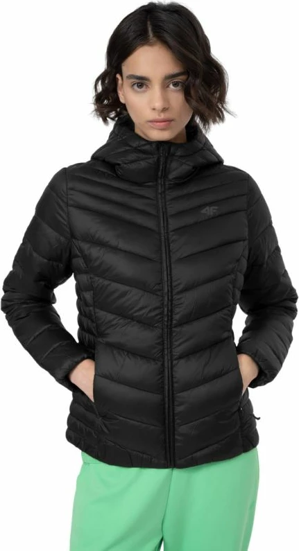 Črna ženska plašč 4f