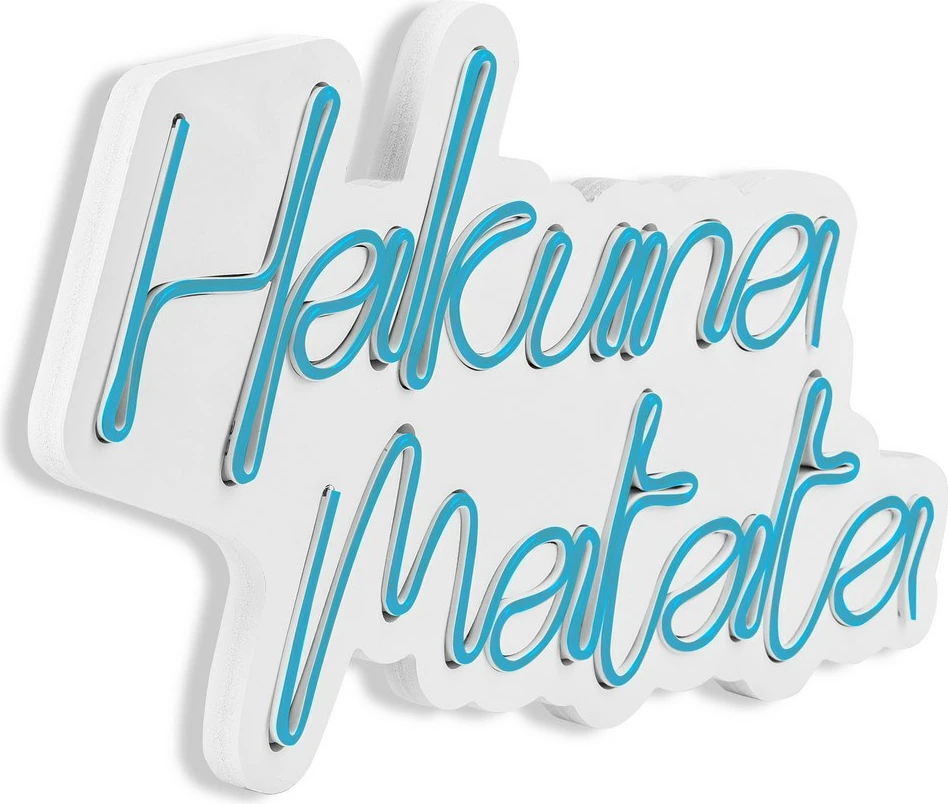 Dekorativne LED luči iz plastike, Hakuna Matata, modre barve
