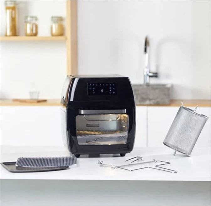 Friteza na zrak in pečica Black+Decker BXAFO1200E, 1700 W, črna