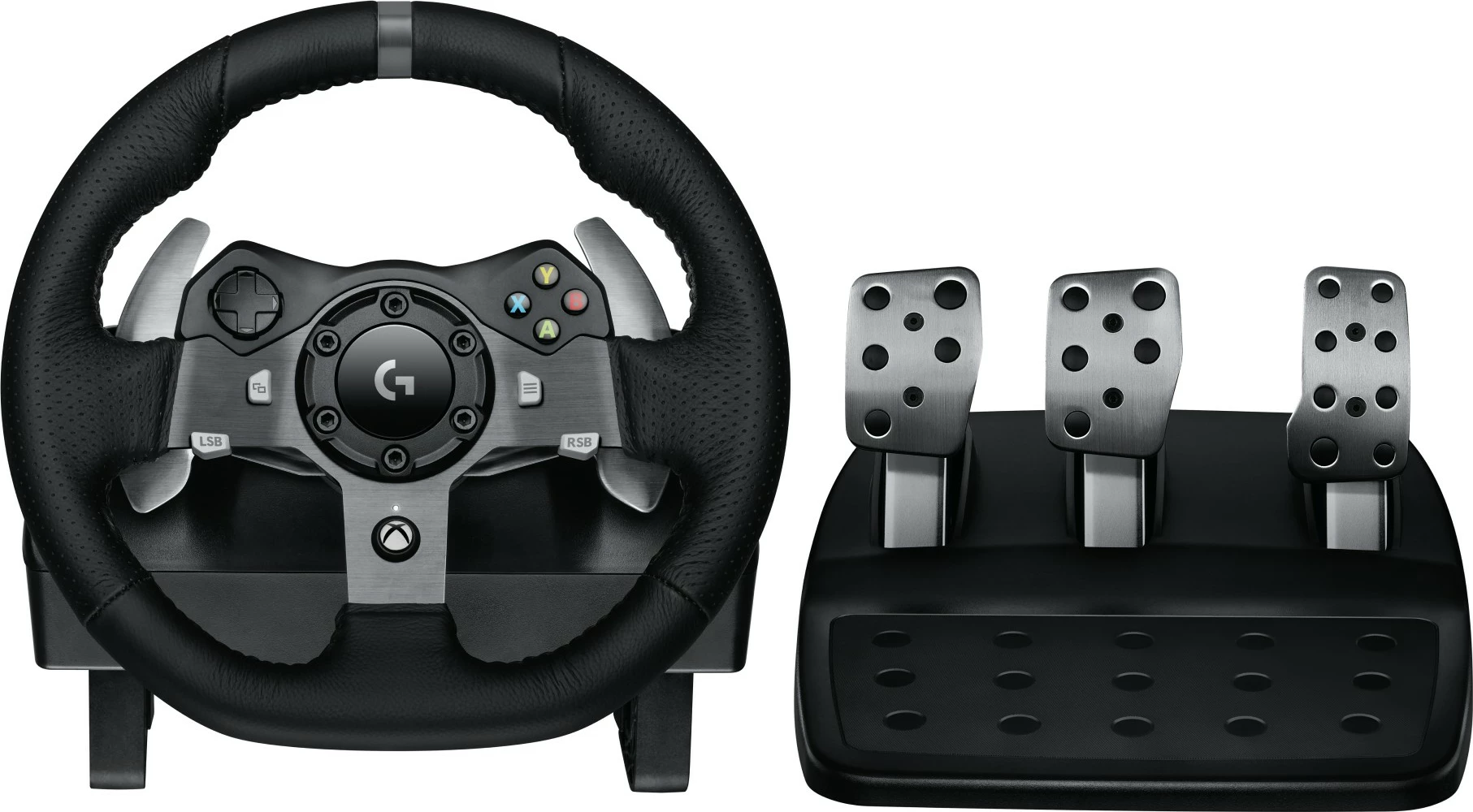 Dirkalni volan Logitech G G920, PC, Xbox One, Xbox Series S, Xbox Series X, črn