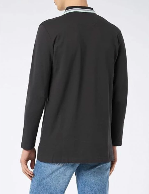 Majica z dolgimi rokavi Boss, moški, siva