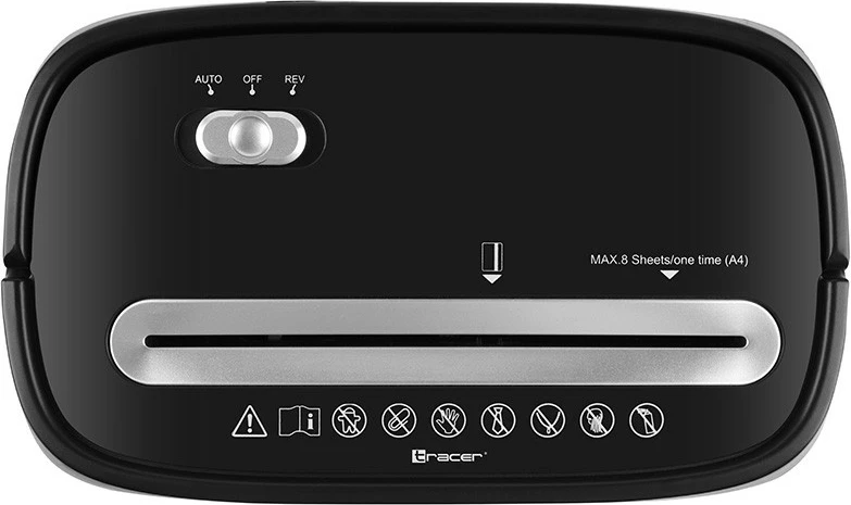 Univerzalni drobilnik dokumentov Tracer TRX-815L, 15 L, cross-cut, črn