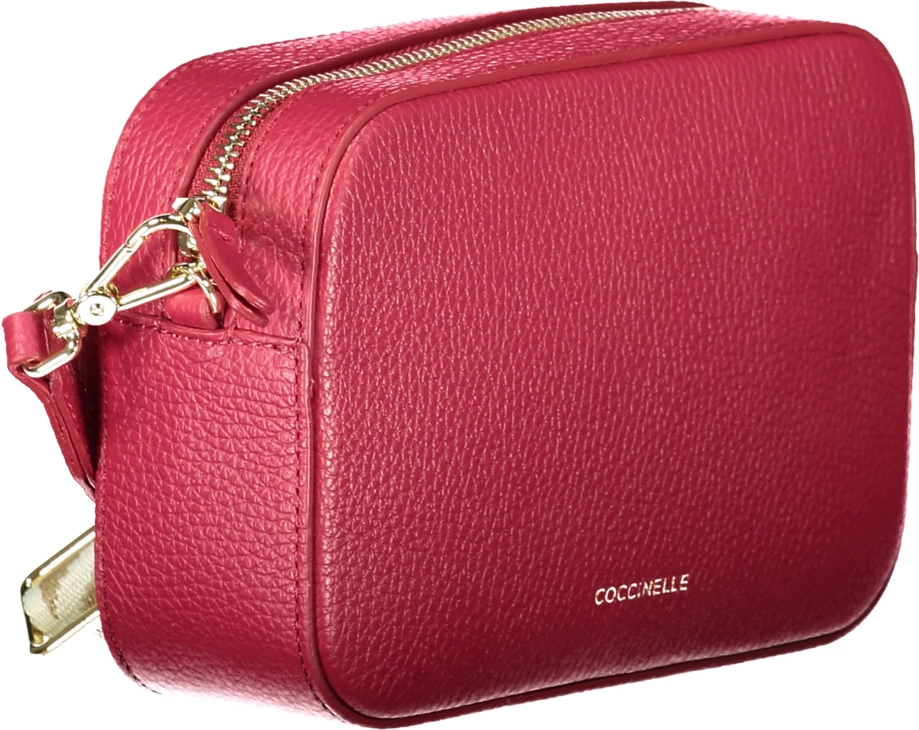 Usnjena torbica COCCINELLE TEBE, ženska, rdeča