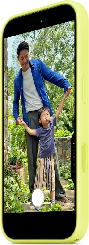 Silikonski ovitek MagSafe za iPhone 17, neon rumen, Apple