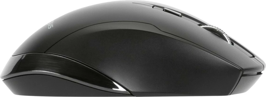 Ergonomska brezžična miška Targus, 7 gumbov, 1600 DPI, črna