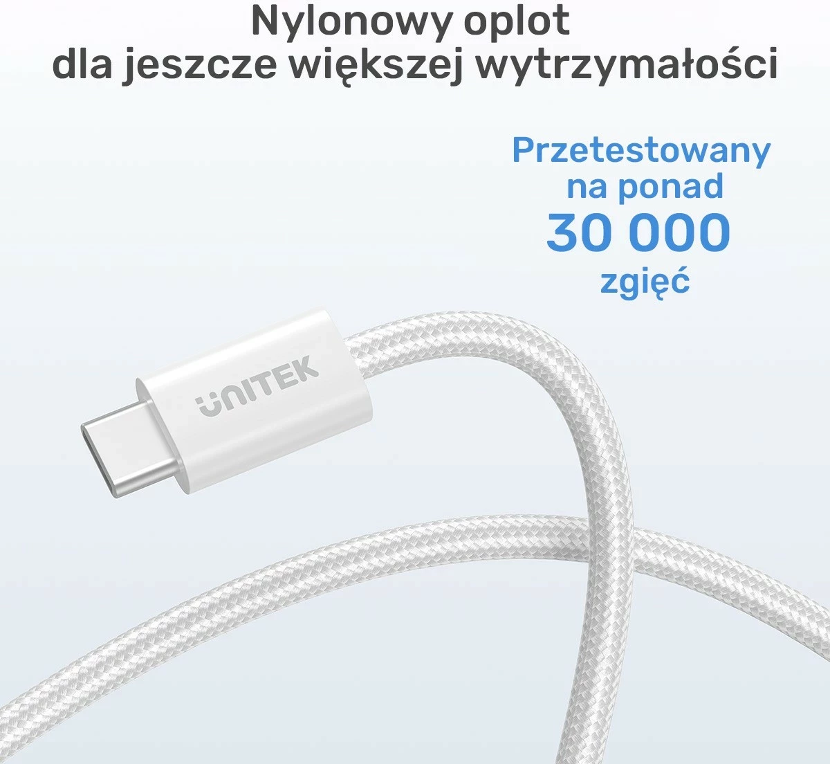 Magnetni USB-C kabel 100W 1 m, Unitek, bež