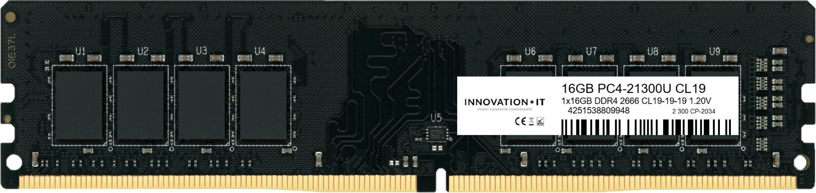 RAM pomnilnik 16 GB 2666 CL19-19-19 1.20V, Innovation IT 8-Chip