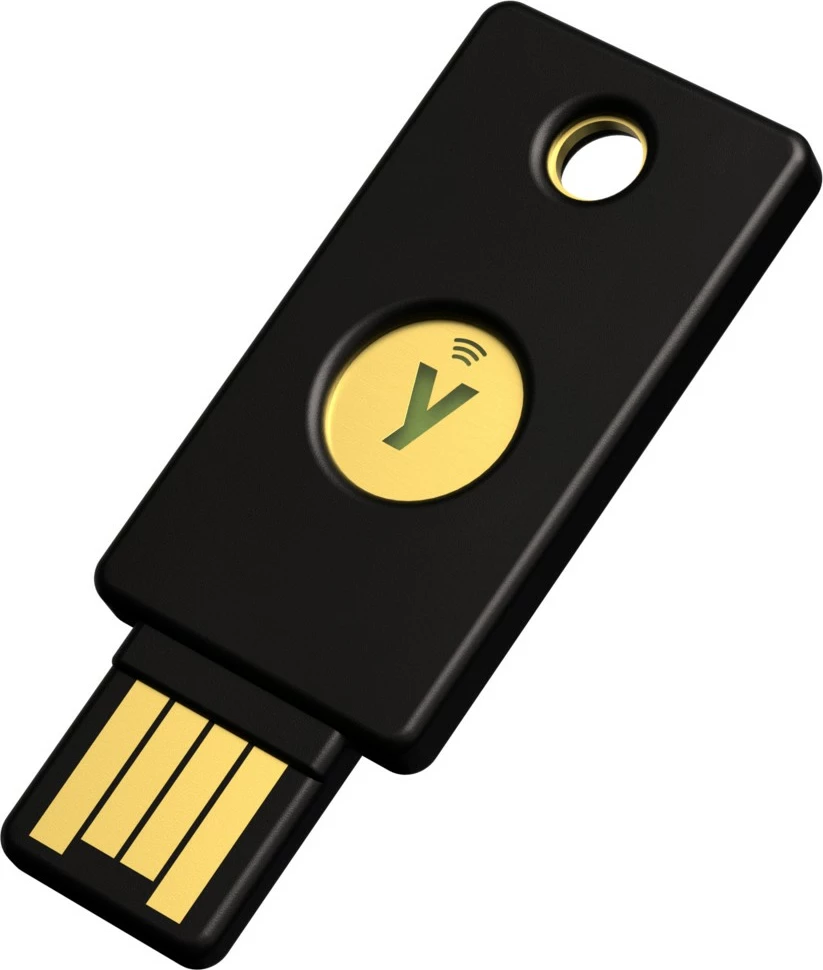 Varnostni ključ USB FIDO2 NFC, Yubico, USB-A, črn
