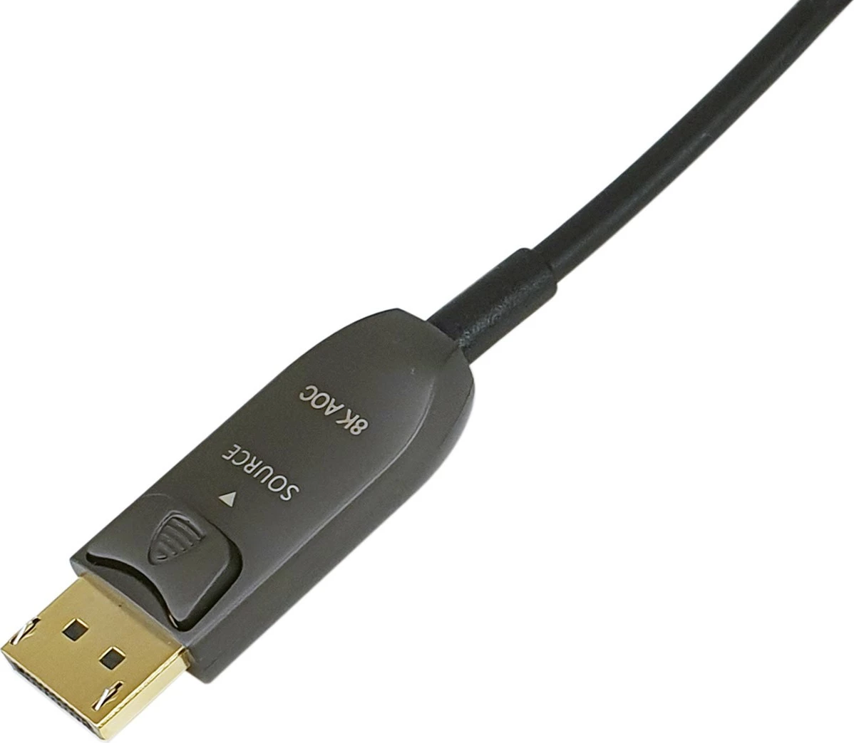 Aktivni optični kabel DisplayPort 1.4 Equip, 15 m, 8K/60Hz, črn