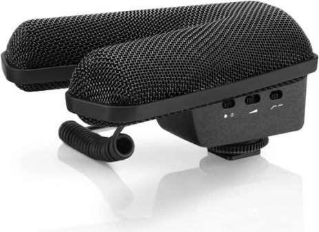 Stereo kondenzatorski mikrofon Sennheiser MKE 440, z low-pass filtrom, črn