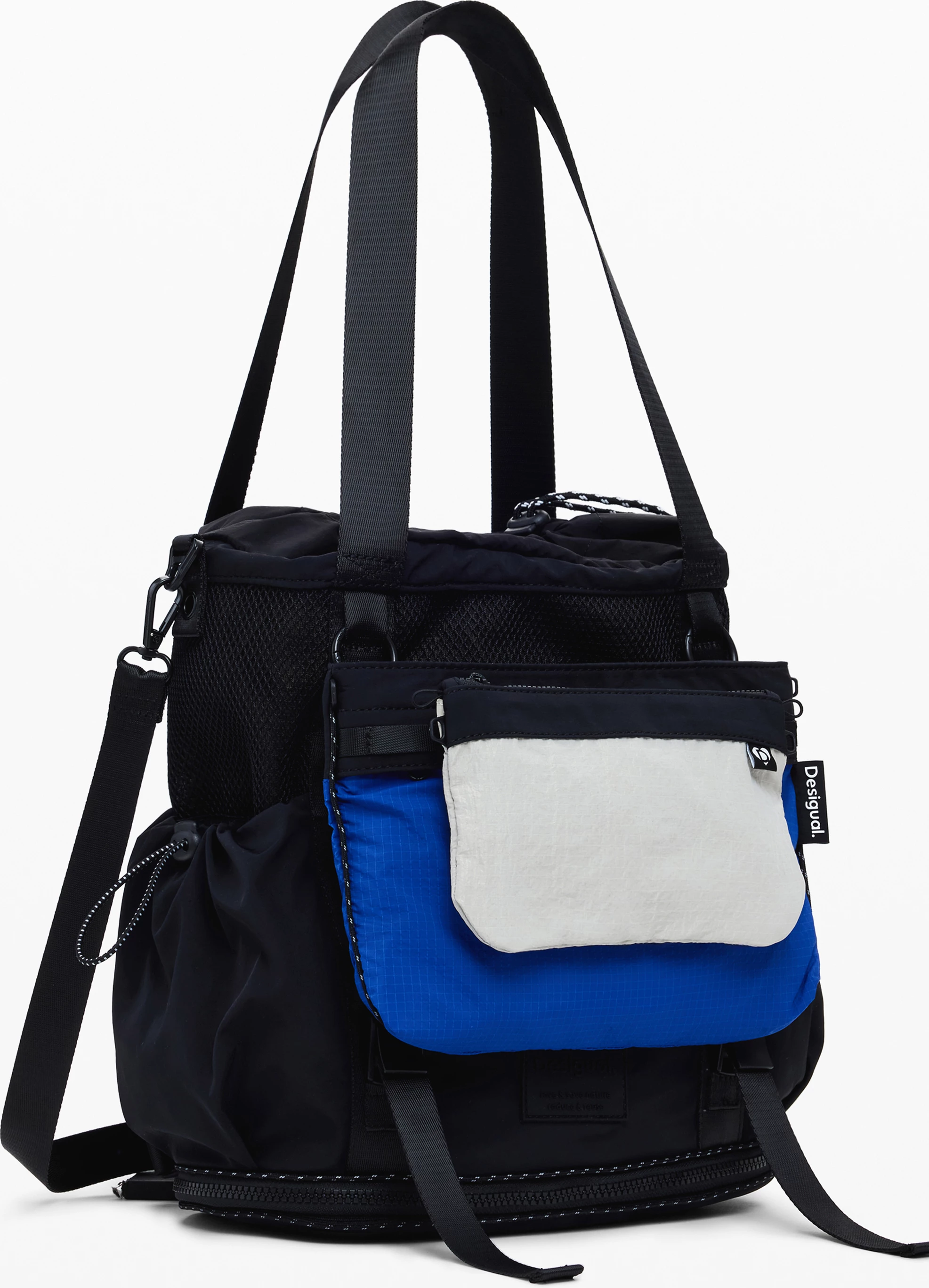 Torba Desigual Basic Modular Discover, ženska, črna