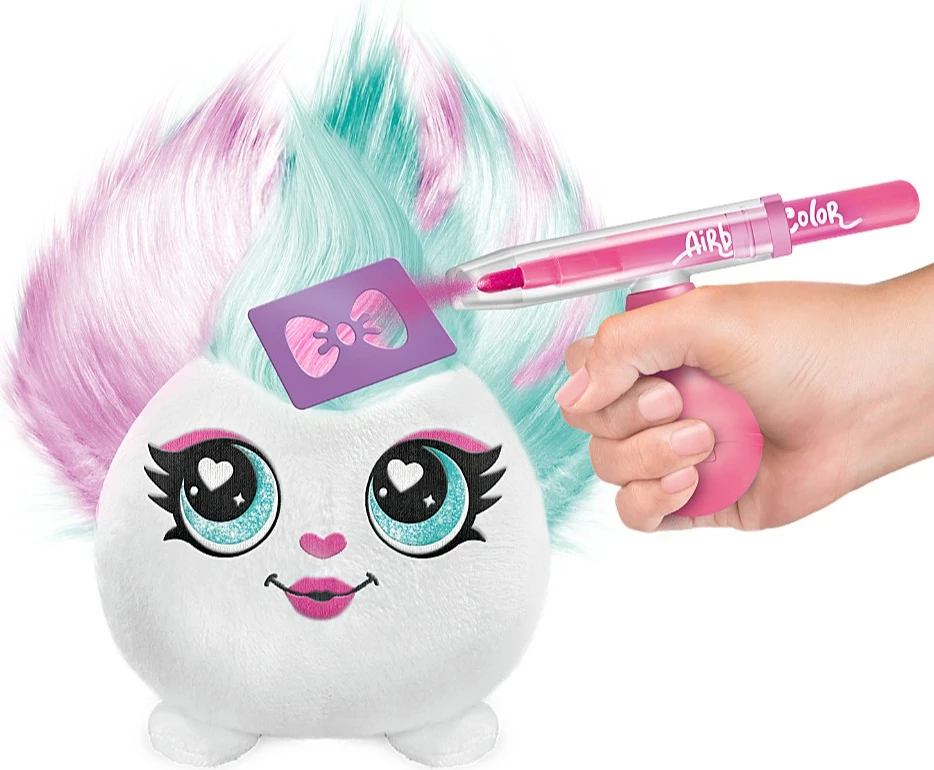 Kreativni set plišaste igrače z ročnim airbrushom Project Plusz Fryzurki, Epee, večbarven