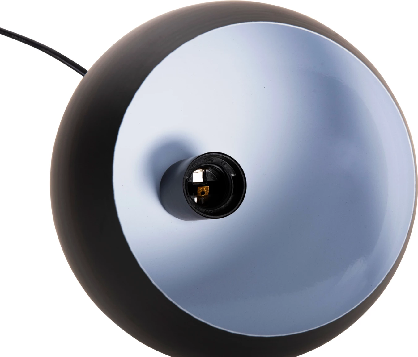 Stropna viseča svetilka FH4107 črna kovinska kapa 19x19x115Hcm