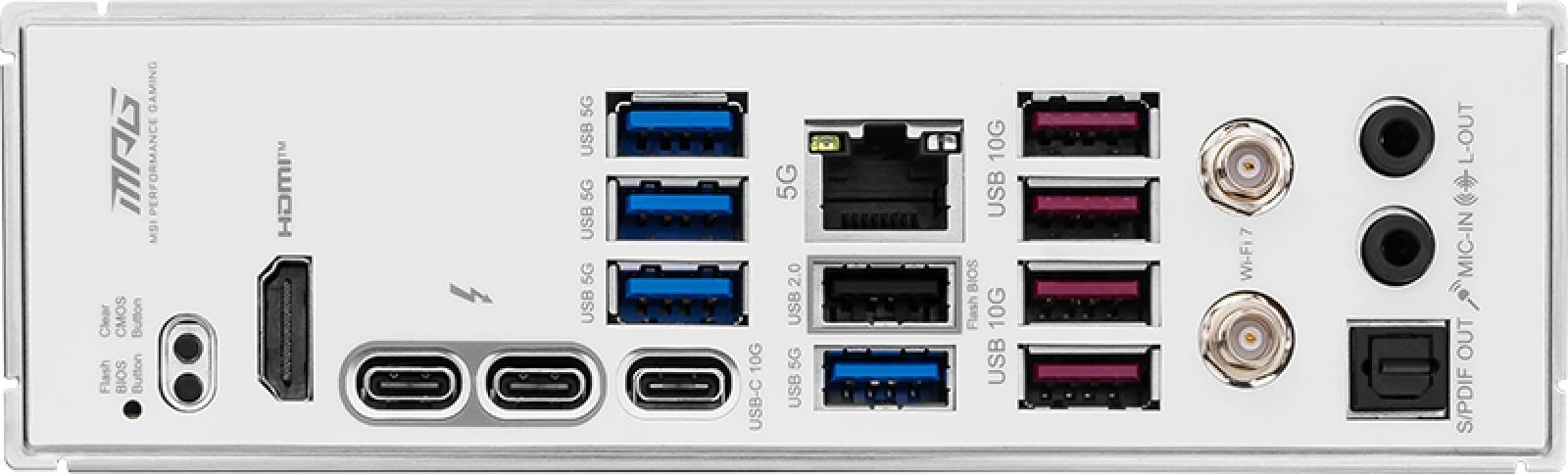 Matična plošča MSI MPG Z890 Edge TI WIFI, Intel, DDR5, bela