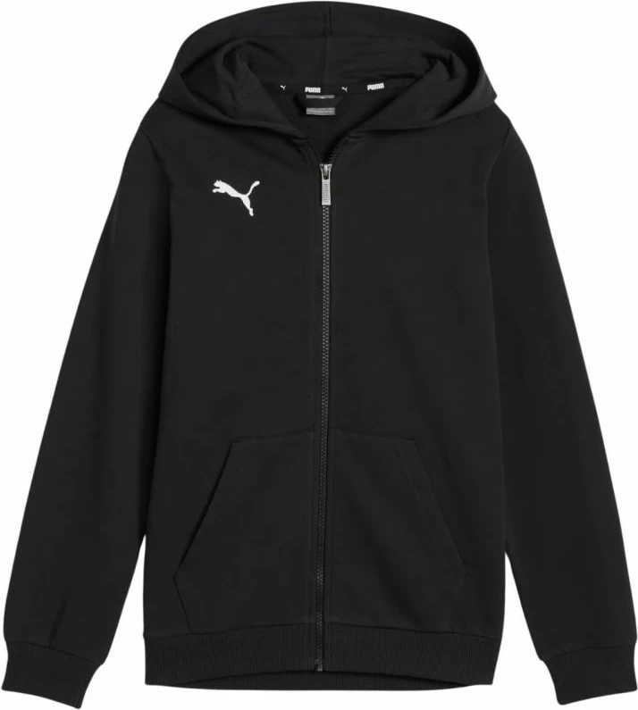 Pulover s kapuco za otroke Puma, črn