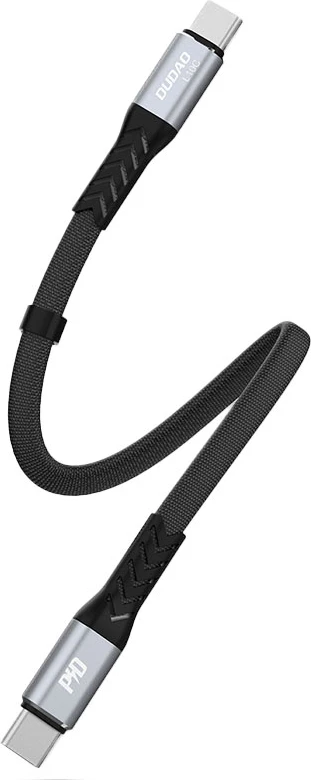 Kabel USB-C na USB-C Dudao L10C, 0,23 m, 100 W, črn