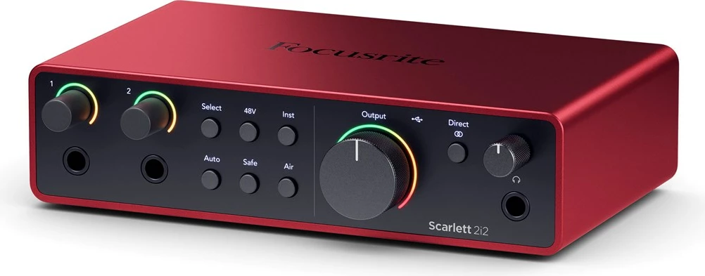 Zvočni vmesnik Focusrite Scarlett 2i2 USB-C 4. gen, rdeč