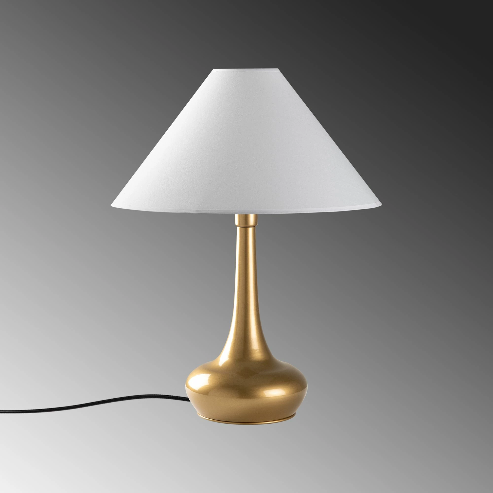 Namizna svetilka Opviq Luna - 15260, zlate in bele barve