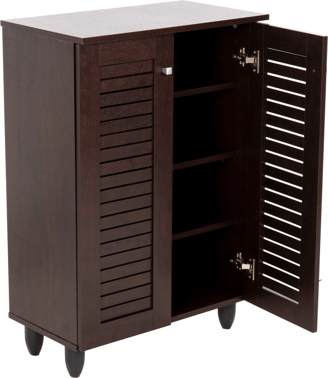 Omara za čevlje PROLLY FH9608.01 melamin v barvi wenge - 2 vrata - 4 police 60x34x88H cm