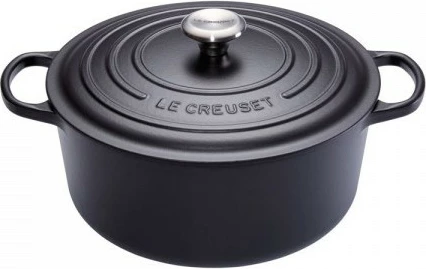 Okrogla posoda za peko Le Creuset Signature, 200 mm, črna