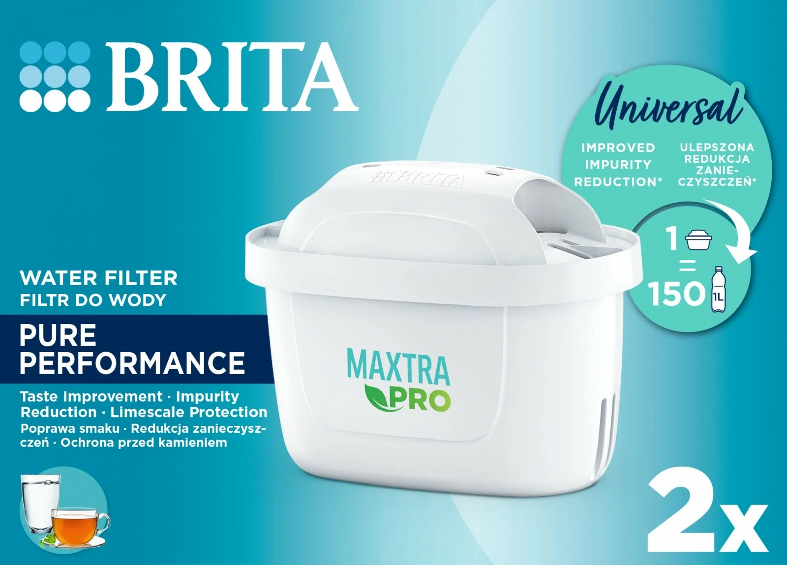 Filtri za vodo Brita Maxtra PRO Pure Performance, 2 kosa