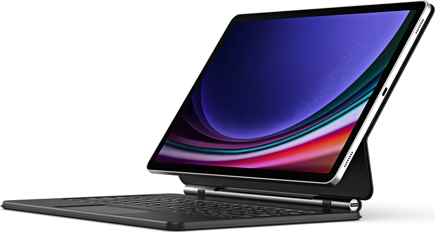 Ovitek z Bluetooth tipkovnico Dux Ducis MK Series za Samsung Galaxy Tab S9+, S8+, S7+, črn
