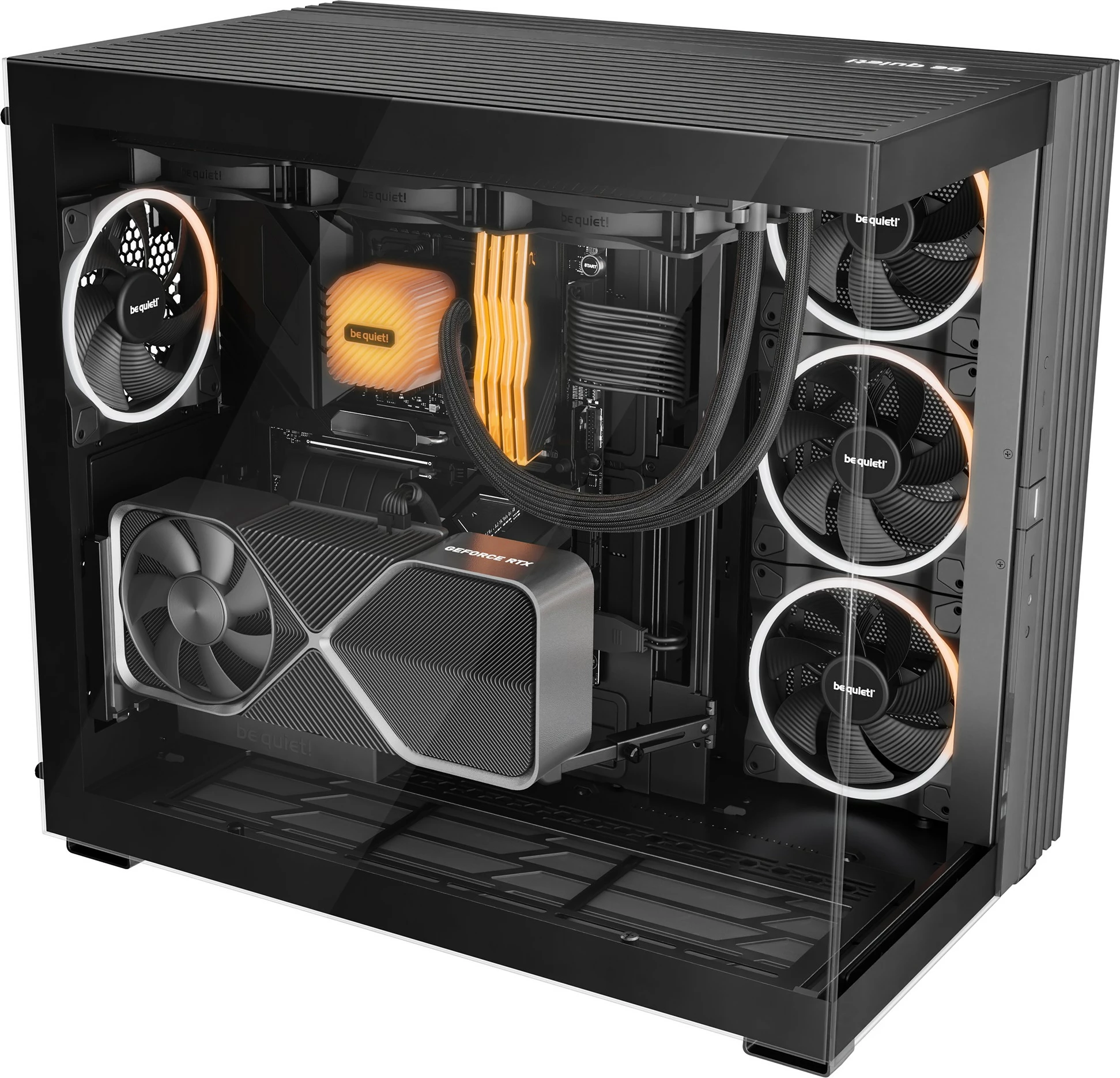 Računalniško ohišje Light Base 900 DX, Be Quiet!, Full Tower, črno