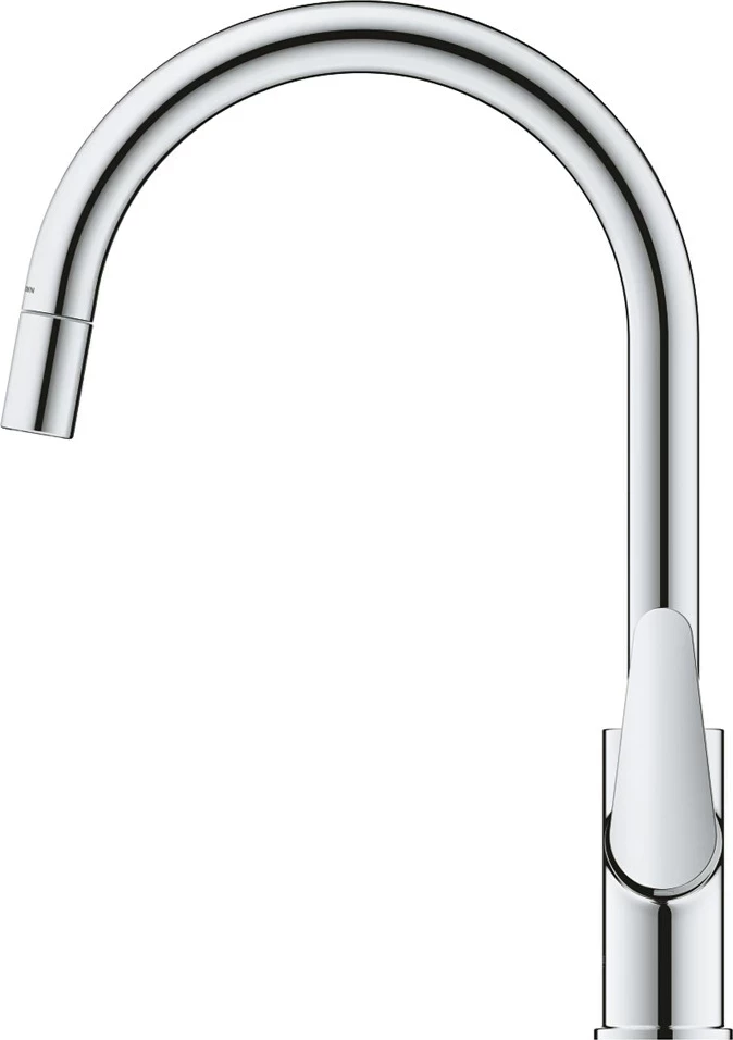Kuhinjska pipa z eno ročico Grohe baucurve 30547000, krom