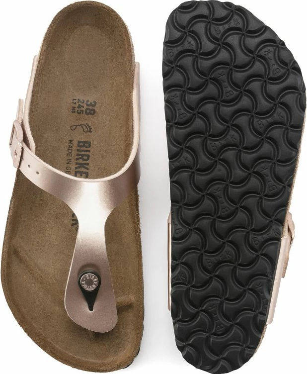 Sandali Birkenstock Gizeh, zlate, ženski
