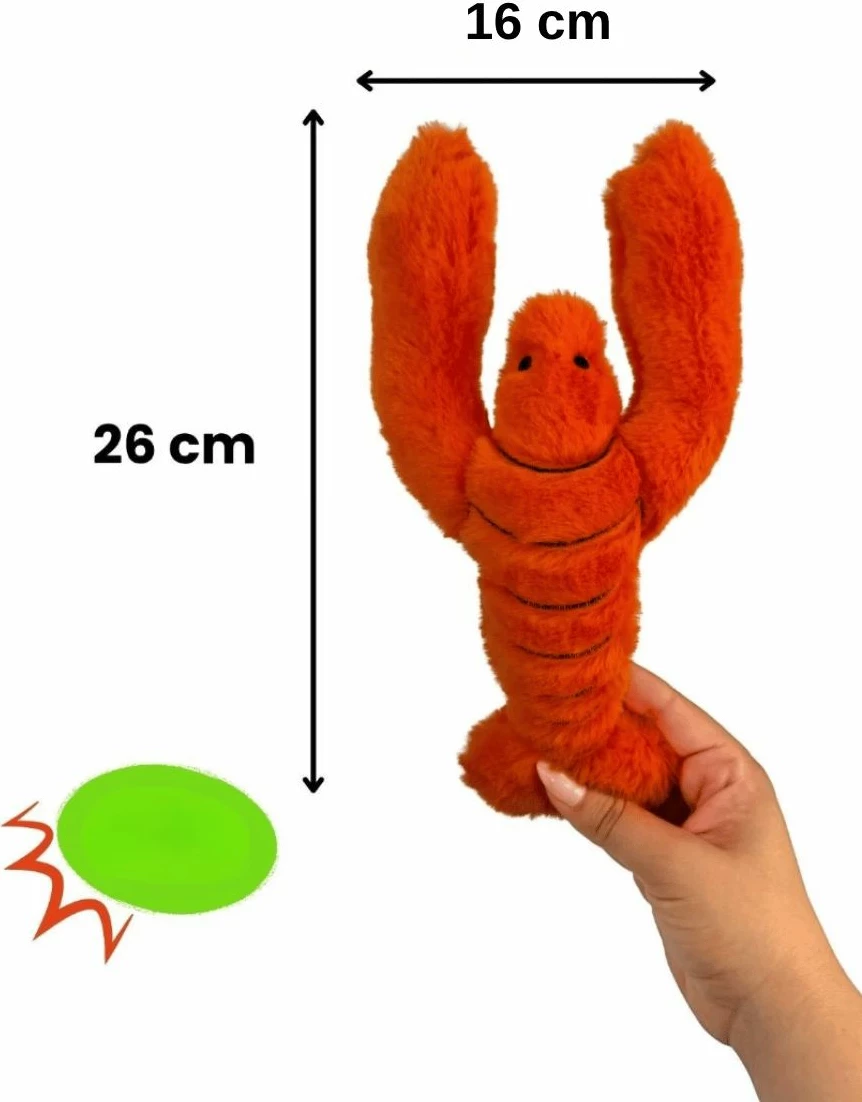 Plišasta igrača za psa, oranžna, Paws & Whiskers, Havhav 1030