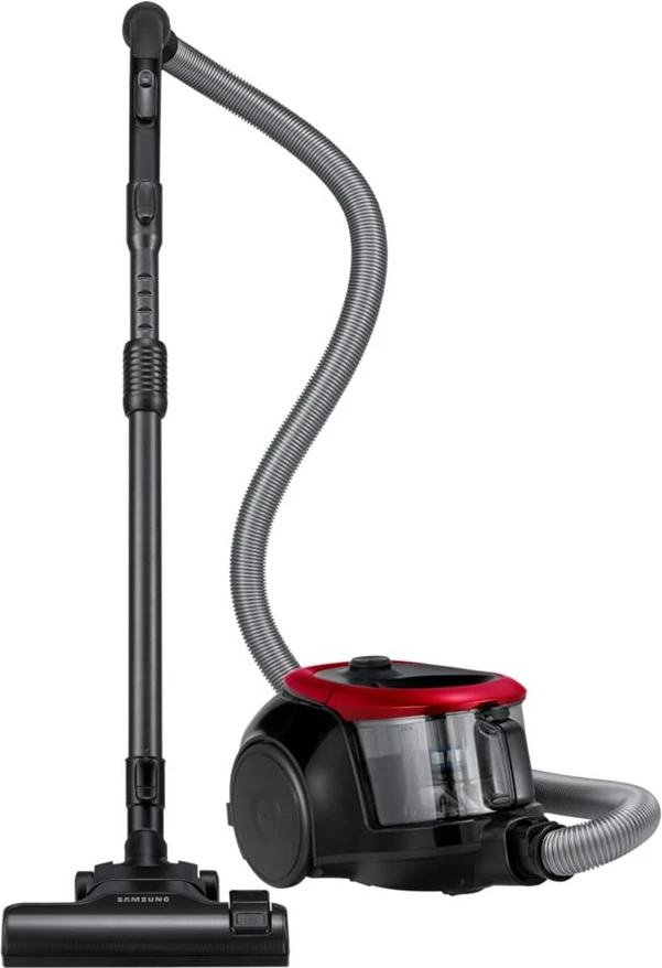 Cilindrični sesalnik Samsung VC07M2110SR/GE, 1,5 L, 700 W, brez vrečke, črno-rdeč