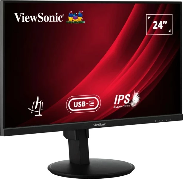 Monitor 23,8" Full HD LED, črn Viewsonic VG2409-MHDU-2