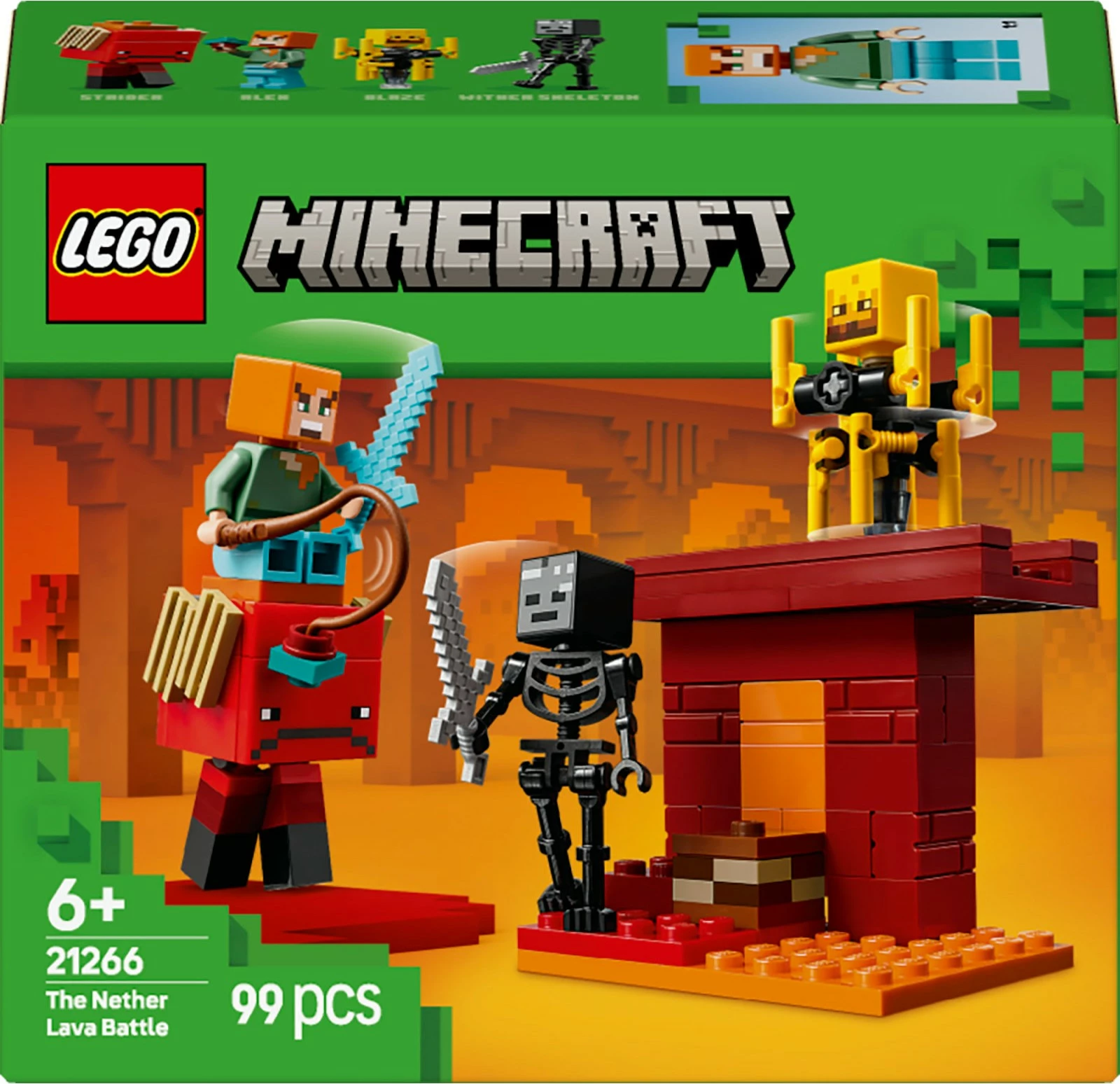 Set za gradnjo LEGO Minecraft 21266, 99 delov, večbarven