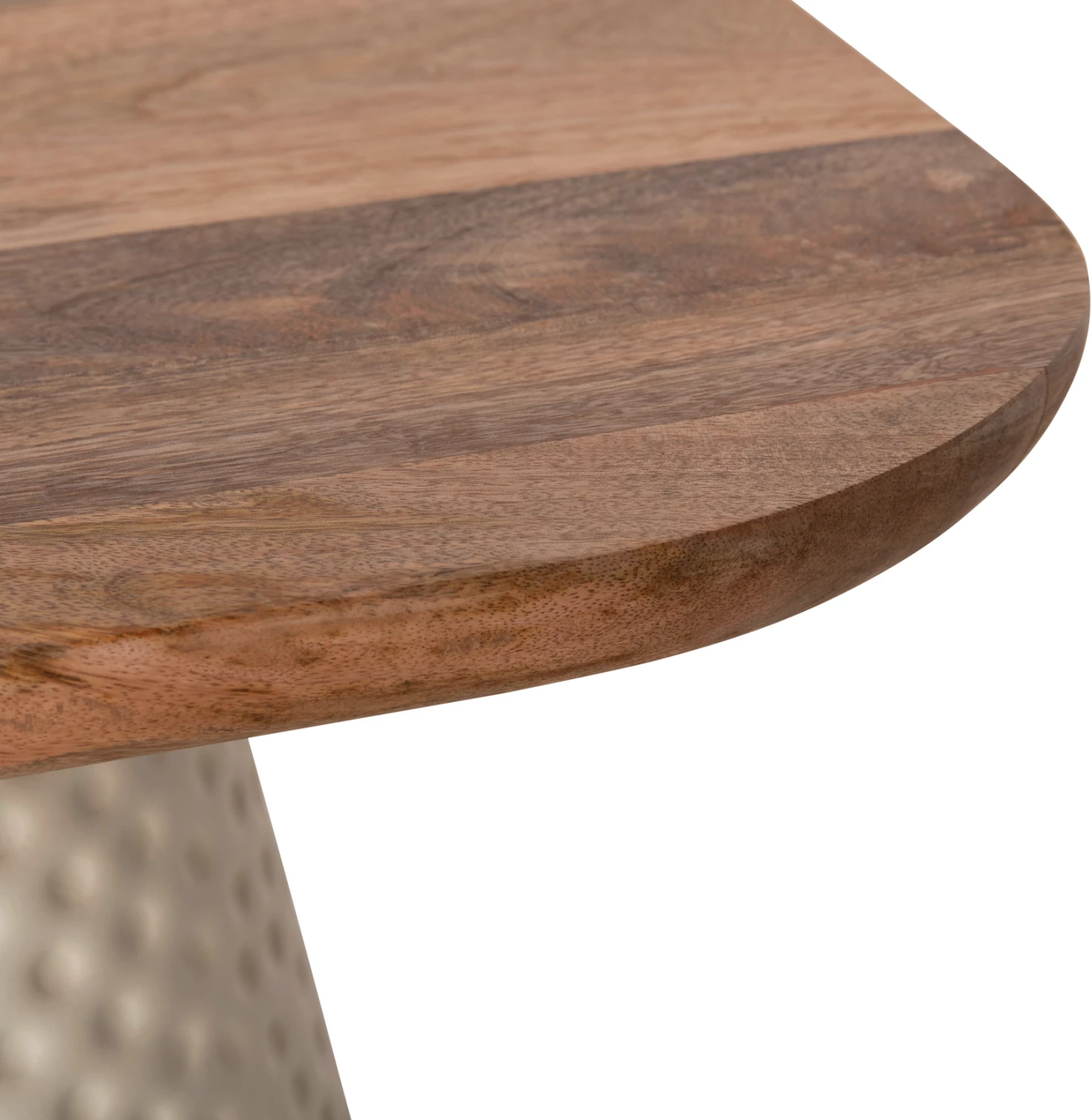 Klubske mizice 2 kosa GOLFER ΗΜ9924 kovinsko podnožje v slonokoščeni barvi-kvadratna plošča iz manga