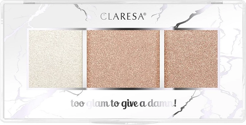 Paleta highlighterjev za ženske Too Glam To Give A Damn Claresa 11 Rosy Glow, 12,5 g