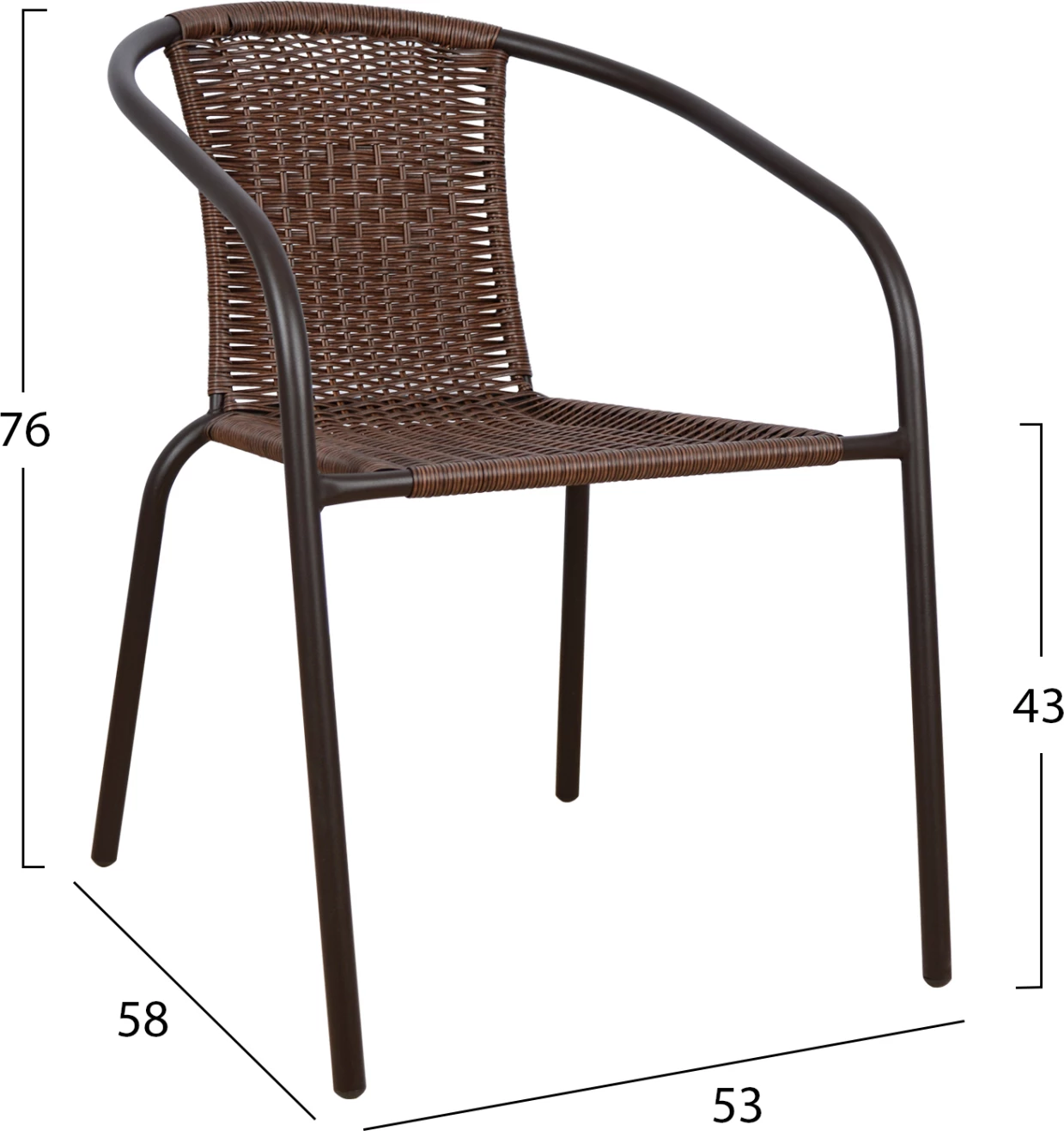 Komplet jedilna miza 3 kosi stoli in miza FH5178.02