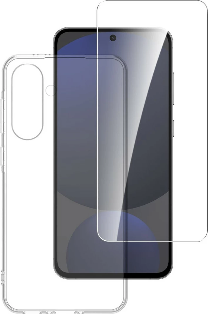 Prozoren ovitek 4smarts za Samsung Galaxy A56, set 2 kosa