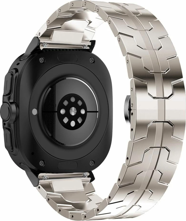 Jekleni pašček Tech-Protect Stainless Line za pametno uro Samsung Galaxy Watch Ultra 47 mm, titan