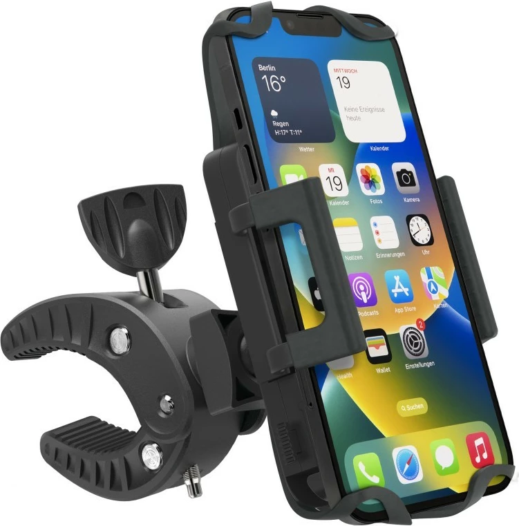 Držalo za telefon za kolo Hama 201514, črno