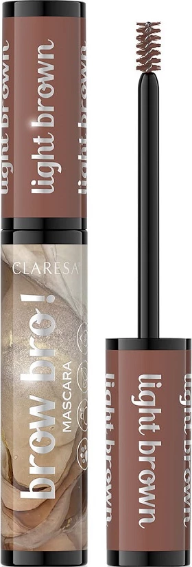 Maskara za obrvi 01 Light Brown, 8 ml, Claresa Brow Bro! za ženske